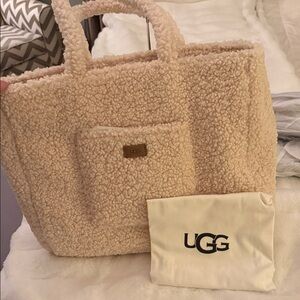 UGG Soft Cream Sherpa Tote